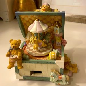 Cute bear and his friends music box.
